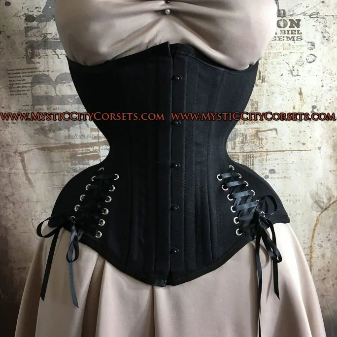 Tight lacing cotton corset